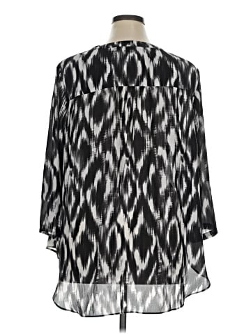 a.n.a. A New Approach 3/4 Sleeve Blouse (view 2)
