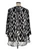 a.n.a. A New Approach 100% Polyester Black 3/4 Sleeve Blouse Size 1X - photo 2