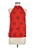 A.L.C. 100% Silk Red Sleeveless Silk Top Size 6 - photo 1