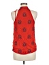 A.L.C. 100% Silk Red Sleeveless Silk Top Size 6 - photo 2