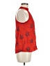 A.L.C. 100% Silk Red Sleeveless Silk Top Size 6 - photo 4