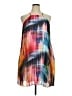 Express 100% Polyester Graphic Pink Cocktail Dress Size XL - photo 1