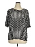 Anne Klein Black Short Sleeve Blouse Size XL - photo 1