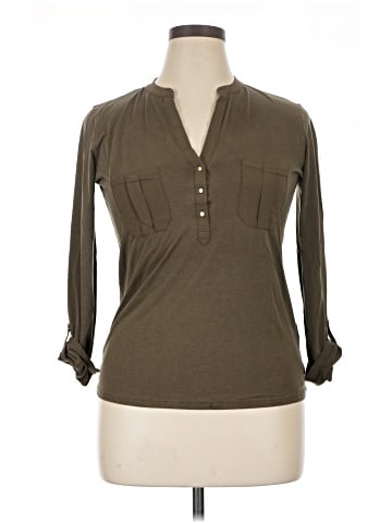 Massimo Dutti Long Sleeve Henley (view 1)