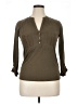 Massimo Dutti Brown Long Sleeve Henley Size XL - photo 1