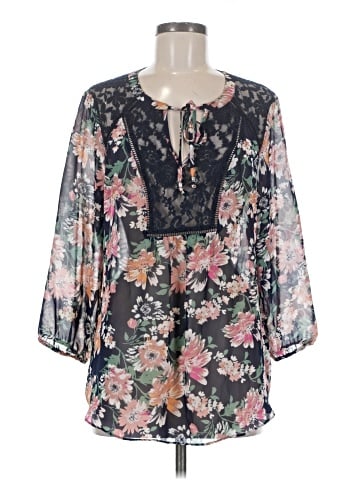 Zac & Rachel 3/4 Sleeve Blouse (view 1)