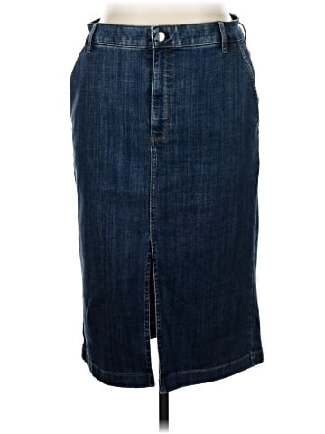 White House Black Market Denim Skirt (view 1)
