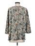 Shana 100% Polyester Teal 3/4 Sleeve Blouse Size S - photo 2