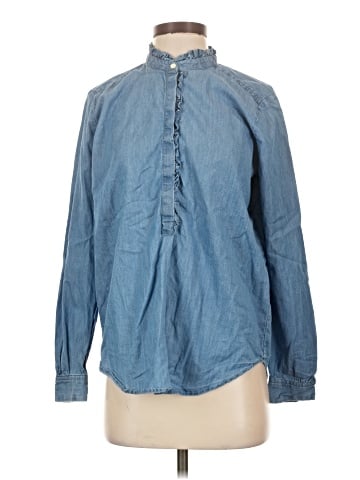 Ann Taylor LOFT Long Sleeve Button-Down Shirt (view 1)