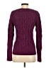 Moda International 100% Cotton Purple Pullover Sweater Size S - photo 2