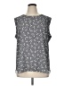 Anne Klein 100% Polyester Gray Sleeveless Blouse Size XL - photo 1