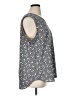 Anne Klein 100% Polyester Gray Sleeveless Blouse Size XL - photo 4