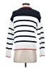 Caslon 100% Pima Cotton Stripes White Pullover Sweater Size XS - photo 2