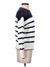 Caslon 100% Pima Cotton Stripes White Pullover Sweater Size XS - photo 4