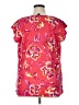 Rafaella Pink Short Sleeve Blouse Size 1X - photo 2