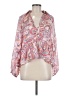 Venus 100% Polyester Paisley Pink 3/4 Sleeve Blouse Size 8 - photo 1