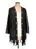Haute Hippie 100% Polyester Black Kimono Size L - photo 1