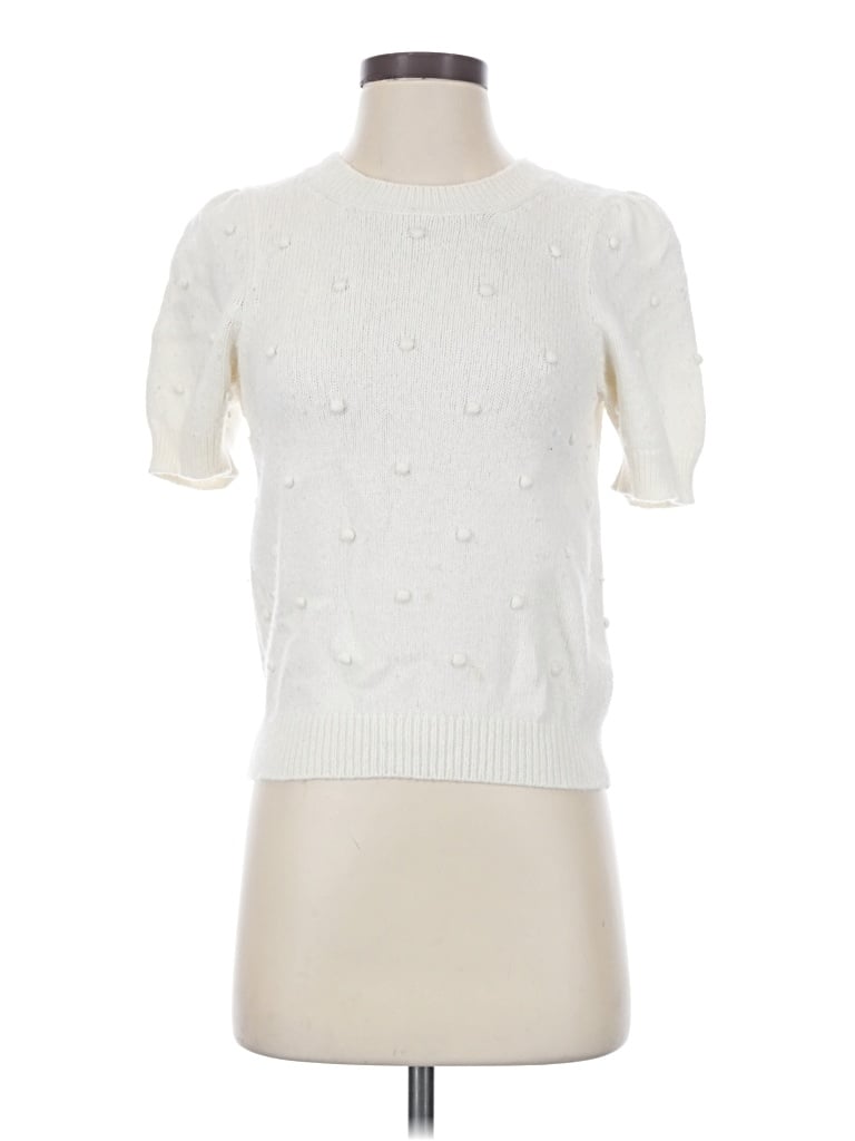 Pre-owned By Anthropologie Pullover Sweater In Ivory