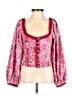 Free People 100% Polyester Pink 3/4 Sleeve Blouse Size XS - photo 1