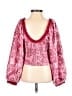 Free People 100% Polyester Pink 3/4 Sleeve Blouse Size XS - photo 2