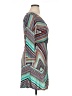Auditions Print Teal Casual Dress Size 1X - photo 4