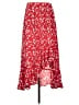 Max Studio 100% Polyester Floral Red Casual Skirt Size S - photo 1