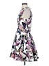 Bebe Floral Purple Cocktail Dress Size S - photo 5