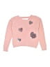 Justice Hearts Pink Pullover Sweater Size 12 - photo 1