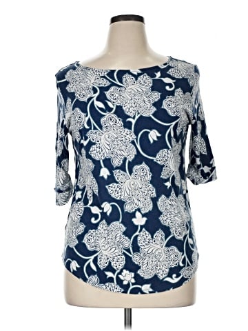Ann Taylor Factory 3/4 Sleeve Top (view 1)