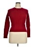 George 100% Cashmere Red Cashmere Pullover Sweater Size XL - photo 1