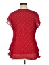 Roz & Ali 100% Polyester Red Short Sleeve Blouse Size XL - photo 2