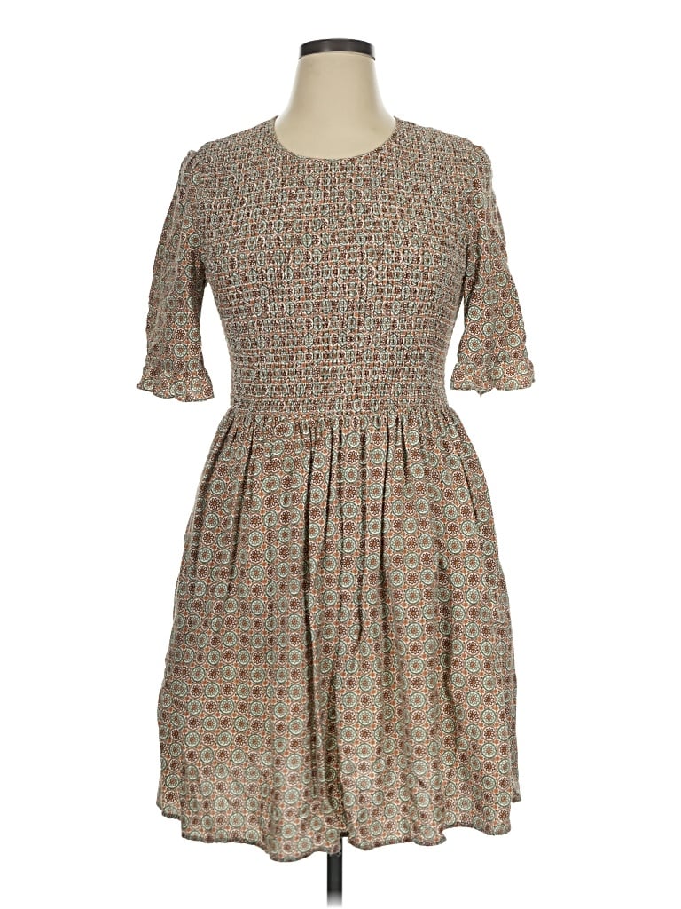 Pre-owned Gal Meets Glam Casual Dress In Brown