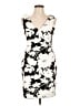 Cache Graphic Ivory Black Cocktail Dress Size 10 - photo 1