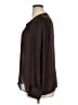 Express Brown Long Sleeve Blouse Size XL - photo 5