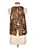 Everly 100% Polyester Brown Sleeveless Blouse Size L - photo 2