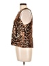 Everly 100% Polyester Brown Sleeveless Blouse Size L - photo 5
