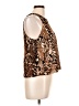 Everly 100% Polyester Brown Sleeveless Blouse Size L - photo 4