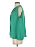 Collective Concepts 100% Polyester Green Sleeveless Blouse Size S - photo 5