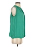 Collective Concepts 100% Polyester Green Sleeveless Blouse Size S - photo 4