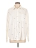 Gilli 100% Cotton Stars Ivory Long Sleeve Button-Down Shirt Size L - photo 1