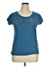 Willow Bay Blue Short Sleeve Top Size XL - photo 1