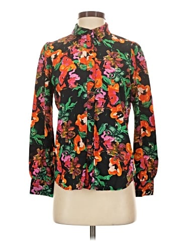 Diane von Furstenberg Long Sleeve Blouse (view 1)