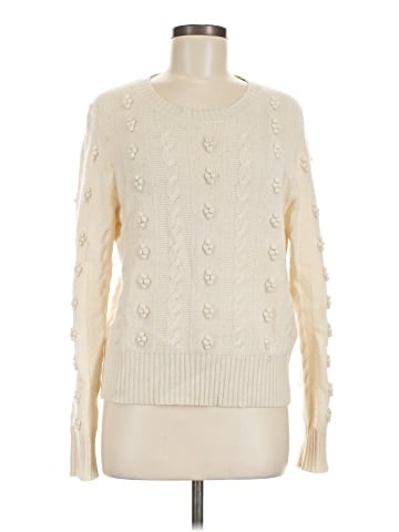 White + Warren Cashmere Pullover Sweater (view 1)
