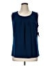 Kasper Blue Sleeveless Blouse Size 1X - photo 1