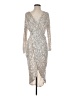 Unbranded Metallic Silver Cocktail Dress Size S - photo 1
