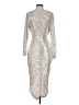 Unbranded Metallic Silver Cocktail Dress Size S - photo 2