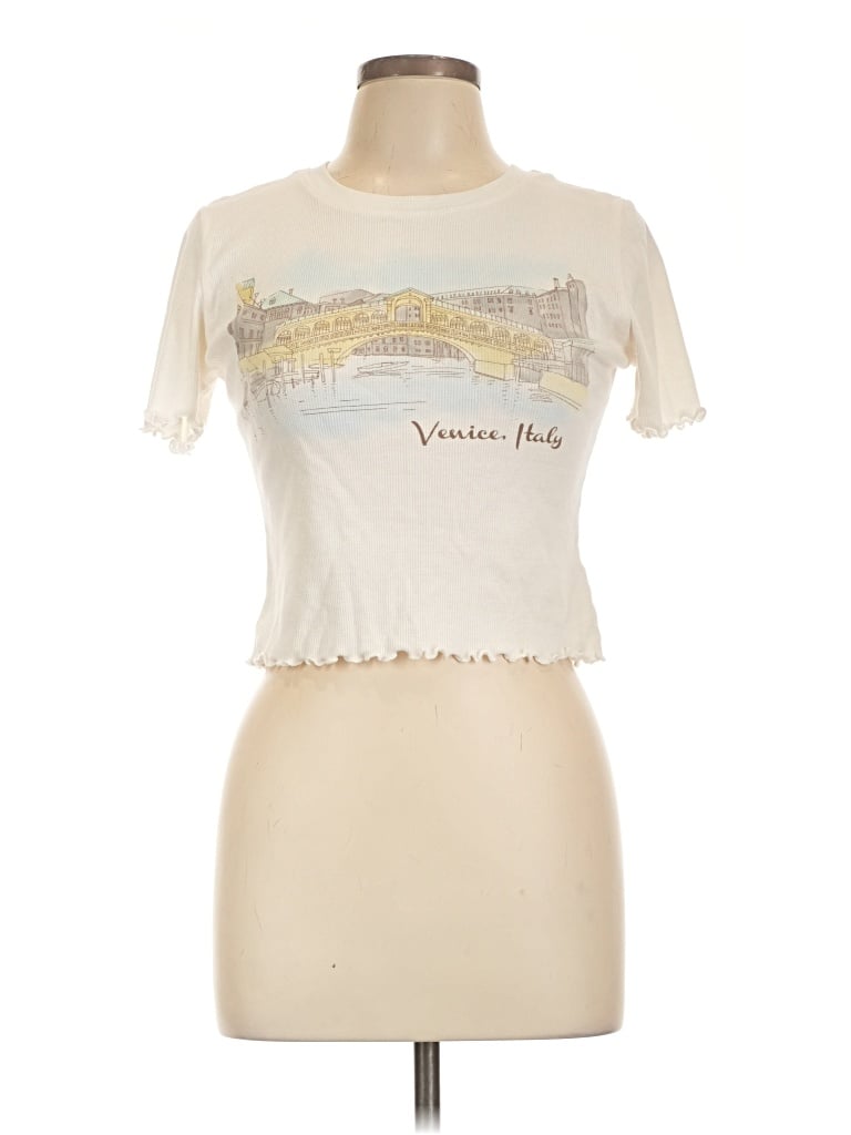 Pre-owned Grayson Threads Short Sleeve T-shirt In Ivory