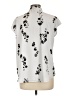 Ann Taylor Silver Short Sleeve Blouse Size L - photo 2