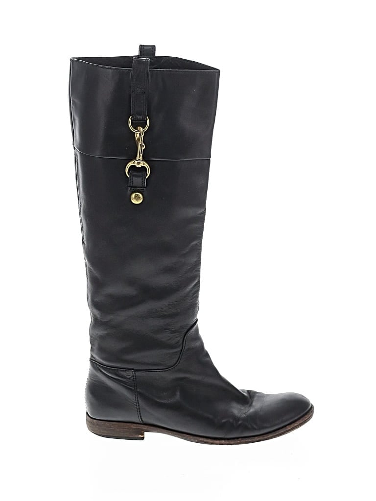 Pre-owned Coach Boots In Black