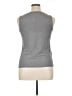 Talbots Solid Gray Sleeveless T-Shirt Size XL - photo 2